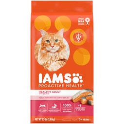 IAMS PROACTIVE HEALTH Adult Dry Cat Food with Salmon 1.59kg Bag image