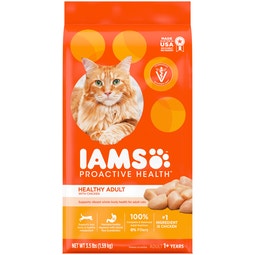 IAMS PROACTIVE HEALTH Adult Dry Cat Food with Chicken 1.59kg Bag image