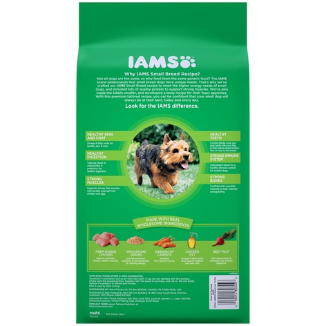 IAMS PROACTIVE HEALTH Small & Toy Breed Adult Dry Dog Food 3.18kg Bag image 1