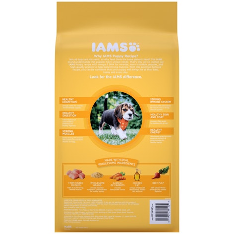 IAMS PROACTIVE HEALTH Smart Puppy Dry Dog Food Chicken 3.18kg Bag image 1