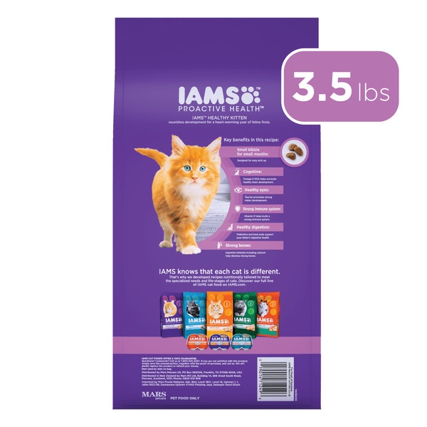 IAMS PROACTIVE HEALTH Kitten Dry Cat Food with Chicken 1.59kg Bag image 6