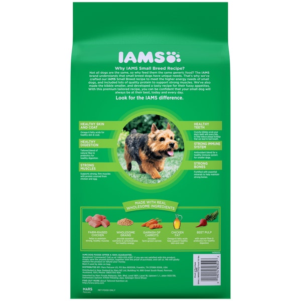IAMS PROACTIVE HEALTH Small & Toy Breed Adult Dry Dog Food 3.18kg Bag image 2