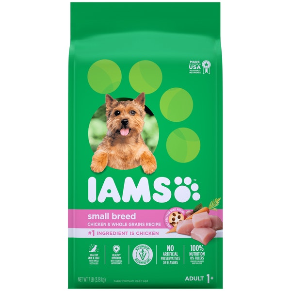 IAMS PROACTIVE HEALTH Small & Toy Breed Adult Dry Dog Food 3.18kg Bag image 1
