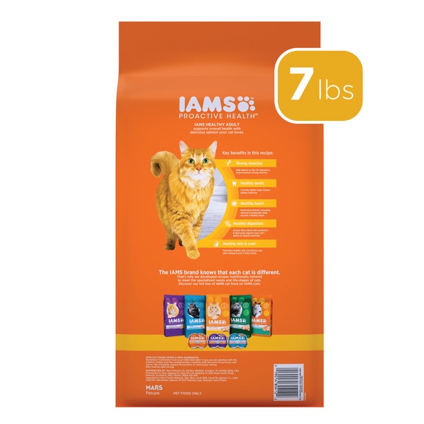 IAMS PROACTIVE HEALTH Adult Dry Cat Food with Salmon 3.18kg Bag image 6