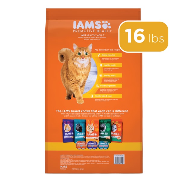IAMS PROACTIVE HEALTH Adult Dry Cat Food with Salmon 7.26kg Bag image 6