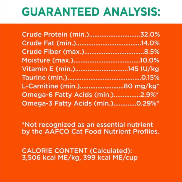 IAMS PROACTIVE HEALTH Hairball Care Adult Dry Cat Food with Chicken & Salmon 1.59kg Bag image 3