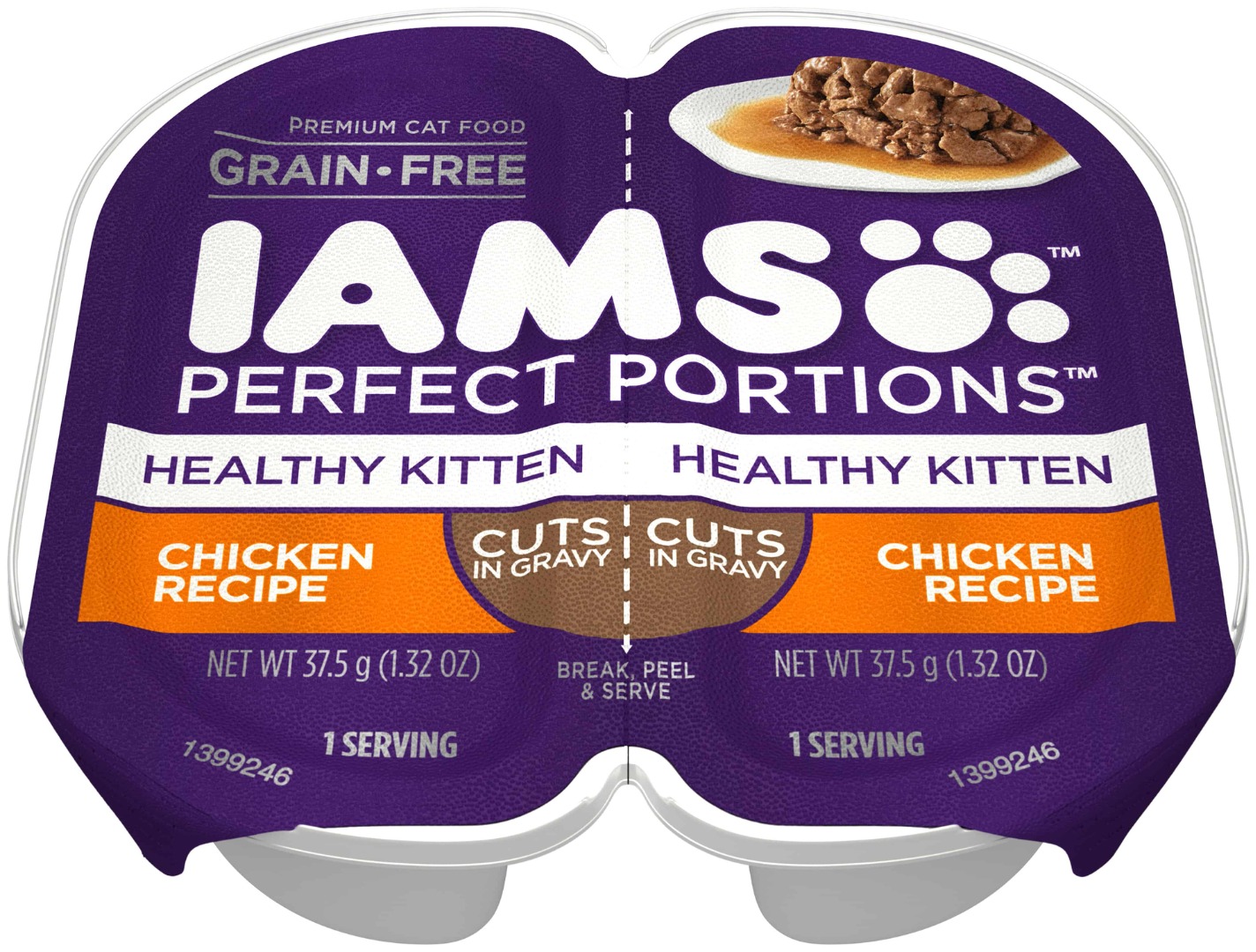 IAMS IAMS™ Perfect Portions™ Healthy Kitten Chicken Cuts in Gravy 75gr.